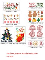 8 Sheet Temporary Tattoos Stickers Christmas Cartoon Children Waterproof Lifelike Fake Tattoo Lasting 1-5 Days Stickers