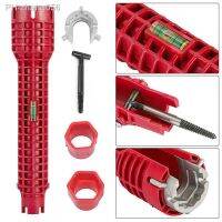 8 In1 Faucet Wrench Multifunctional Faucet and Sink Installer Tool Red Water Pipe Repair Tool for Kitchen/Bathroom Plumbing Sink