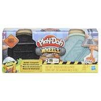 Play-Doh Wheels Cement and Pavement Buildin Compound 2-Pack of 8-Ounce Cans Nach 20ex ชุดสี รถก่อสร้าง แป้งโดว์ เพลย์โดว์ ของแท้