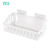 ?【Lowest price】YKS ห้องน้ำชั้นวางของ Organizer toilet adhesive แชมพูเจลเก็บตะกร้าฝักบัว