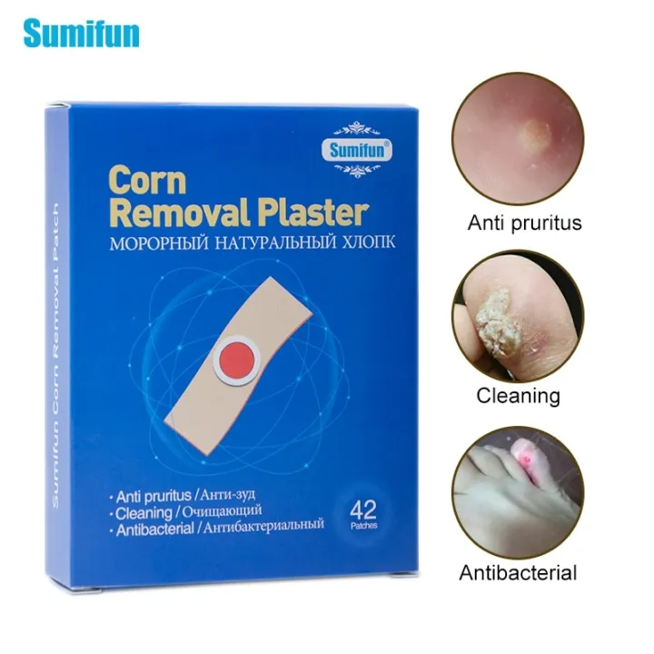 42/84pcs Medical Corn Remover Patch Foot Corn Removal Warts Thorn Patch