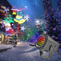 Christmas Halloween Laser Projector Animation Effect IP65 IndoorOutdoor Projector 12 Patterns SnowflakeSnowman Laser Light