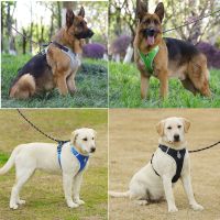 【FCL】✠▫ Pets Dog Harness for Medium Big Dogs Chest Reflective Breathable Mesh and Leash Set Items