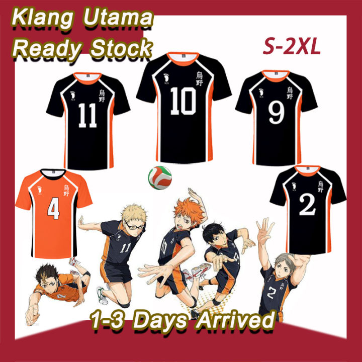 Anime Haikyuu Haikyu Karasuno Halloween Cosplay Costume Jersi Baju ...