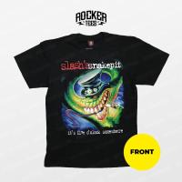 Ready Stock [1802] Slash snakepit-Its FIVE oclock Somewhere-เสื้อยืดสีดำ legen ROCK BAND