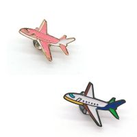 【DT】hot！ Air Plane Brooches Enamel Lapel Pins Demin Jacket Hat Badges Jewelry for Couple