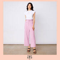 [asv aw22] Jill double-pocket pants กางเกงผู้หญิง ขายาว ทรงตรง แต่งพับชายขา แต่งกระเป๋าหน้า