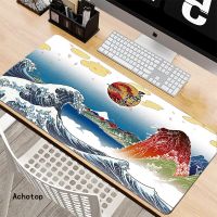 Large Mouse Mat Gamer Mousepads Japanese-style Art Desk Pad 900X400 XXL Rubber Locking Edge Keyboard Mat For Computer Laptop Pad