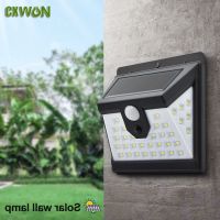 ▲ Solar Wall Lights with Motion Sensor Smart Solar Panel Charging LED Lamp 3 Mode Securtiy Lighting Fence Lights Outdoor Garden