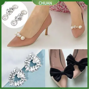 1 Pair Lady High Heel Decor Clips Women Bride Wedding Charm Buckle Shoe  Clip Rhinestone Shoe Decorations Shiny Decorative Shoe Clips