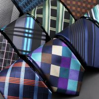 《The Empty island House》 New Necestie Men Striped FloralTies Fashion Polyester Necktie For Wedding BusinessTie