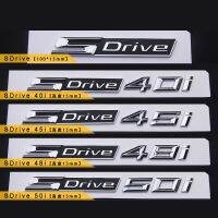 ป้ายสติ๊กเกอรติดรถรถ ABS สูง15มม. 10ชิ้นป้ายรถป้าย Sdrive20i-50I ดิจิตอลมาตรฐานแผ่นบังโคลนรถมาตรฐาน