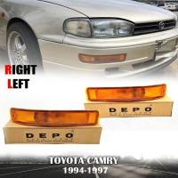 ไฟเลี้ยวกันชน ไฟหรี่กันชน ไฟกันชน รุ่น โตโยต้า คัมรี่ TOYOTA CAMRY AVC10 ( ออสเตรเลีย ) ปี 1994 - 1997 สีส้ม