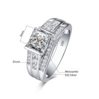 Jewellery Set Real 925 Sterling Silver Diamond Rings For Women Wedding Famous Brand Luxury Jewelry Unique Party Gift Hot