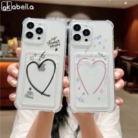 AKABEILA เคสโทรศัพท์โปร่งใสรักหัวใจแบบเรียบง่ายสำหรับ IPhone 14 ProMax 11 12 13 Pro Max 7 8 Plus SE 2020 XR XS Max ทีพียูนุ่มและบางเฉียบคลุมทั้งหมดเคสใส่โทรศัพท์ HP