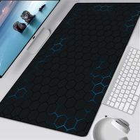 Honeycomb Mouse Pad Carpet Waterproof Gamer Computer Keyboard Desk Mat with Locking Edge Rubber Extra Large Laptop PC Mousepad