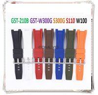 นาฬิกาข้อมือสายรัด GST-210B GST-W300G S300G W100 S110ใหม่ล่าสุดอุปกรณ์เสริมสำหรับนาฬิกาซิลิโคน