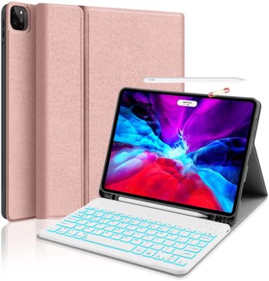 IPad Pro 11 Backlit Keyboard Case 2020,เคสพร้อมคีย์บอร์ด [รองรับการชาร์จดินสอ Apple] ฝาครอบคีย์บอร์ดไร้สายแบบชาร์จไฟได้แบบถอดได้อัจฉริยะพร้อมที่ใส่ดินสอ