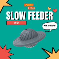 ของเล่นสุนัข ของเล่นขัดฟัน ของเล่นยาง ของเล่นสำหรับฝึกทักษะ ขนมหมา IQ Training Feeding UFO Slow Feeder (C0007)