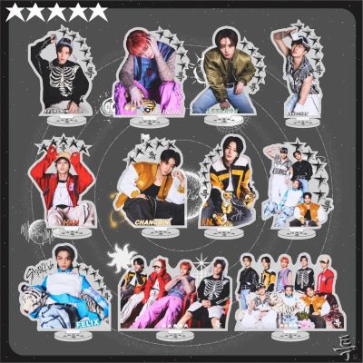 ✥✳۞ ganzha3965 ใหม่ อัลบั้มอะคริลิค ลาย Kpop Stray Kids 23 5-STAR แบบสองด้าน สําหรับประดับโต๊ะ