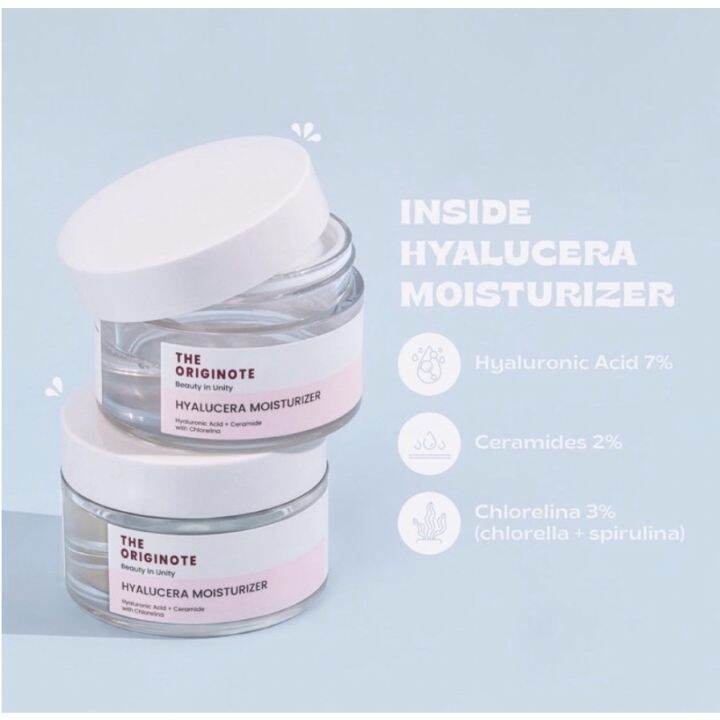 The Originote Hyalucera Moisturizer Gel 50ml Pelembab Wajah untuk