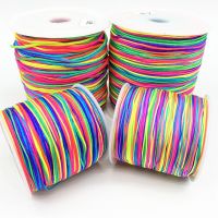 0.4mm 0.8mm 1.0mm 1.5mm Nylon Cord Thread Chinese Knot Macrame Cord Bracelet Braided String DIY Tassels Beading String Thread Beads