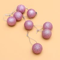 24PCS Navidad Christmas Ball 3 X 3 X 3cm Ornaments Pink Ball Ornaments 2022 Christmas Tree Decorations Toys Christmas Party