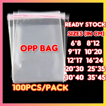 100pcs OPP transparent plastic