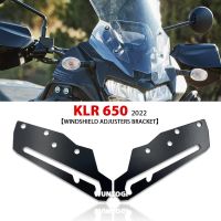 KLR650มอเตอร์ Penyesuai Kaca Depan Untuk Kawasaki KLR 650 2022ชุด Dudukan Penopang Sepeda มอเตอร์ Braket Kaca Depan