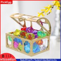 PickEgg 1 Set Colorful Plastic Diamonds Gems Fake Gem Jewels Acrylic Diamond Gems for Crafts with Box