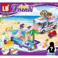 ProudNada Toys ของเล่นเด็ก ตัวต่อเลโก้ เลโก้ เฟรนด์ รถขายอาหาร LB+ GOOD FRIENDS 348+ PCS LB613