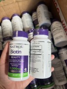 Viên uống mọc tóc Natrol Biotin 10000 Mcg Mỹ hộp 100 viên