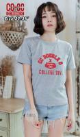 ?เสื้อยืดงานปักCC - OOLEAGUE 1965 สีเทา (CC-OO No.12)