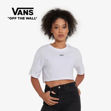 White vans crop on sale top