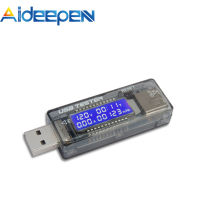 Aideepen DC 4-20V USB Current แรงดันไฟฟ้าแบตเตอรี่ความจุ Tester จอแสดงผล LCD 0-3A กับกรณี