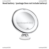 sunkepo6392 กระจกแต่งหน้า10X แว่นขยาย LED Lighted Touch Screen Vanity Mirror