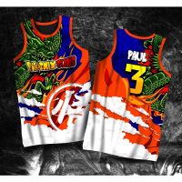 2022! PHOENIX SUNS CHRIS PAUL #3 DRAGON BALL DBZ | EMPHIRE EDITION | FULL SUBLIMATION JERSEY