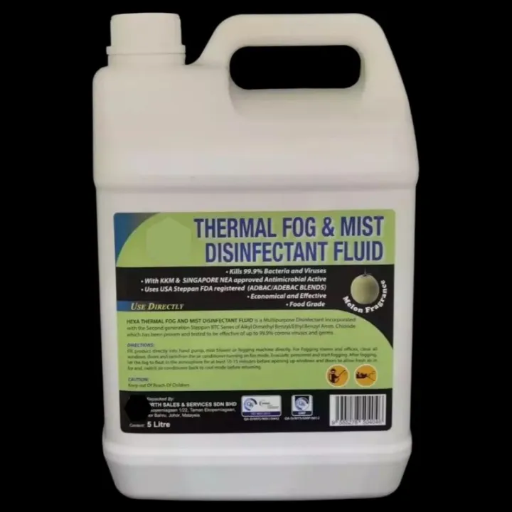 5L Disinfectant Fogging Fluid Disinfektan / Fogging Liquid / Fogging