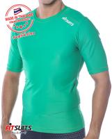 เสื้อรัดกล้ามเนื้อแขนสั้น ชาย FITSUITS ORIGINAL FM-S002-09 สีเขียว เสื้อรัดกล้ามเนื้อ ชุดกีฬา วิ่ง โยคะ