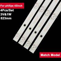 823mm TV Backlight Strips For Philips 43inch GC43D09-ZC21FG-04 4Pcs TV Strip Light LED43GC 4X9 43PFF5021 43PFF5011 DLED43GC4X9 Electrical Circuitry Pa