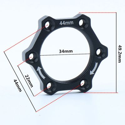 1xBicycle Bike Rotary Screw Thread Hub Flange Adapter Brake Disc Rotor Base Rotary Hub Brake Disc Threaded Base Cycling Parts