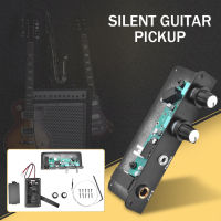 【cw】Active Silent Acoustic Music Picks Plectrum Guitar Pickup Black Silent Pickup Musical Instrument Guitar Parts Accessorieshot