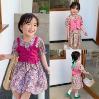 [COD] Amu monkey girl dress 2022 summer new Korean version of the little foreign style camisole two-piece set