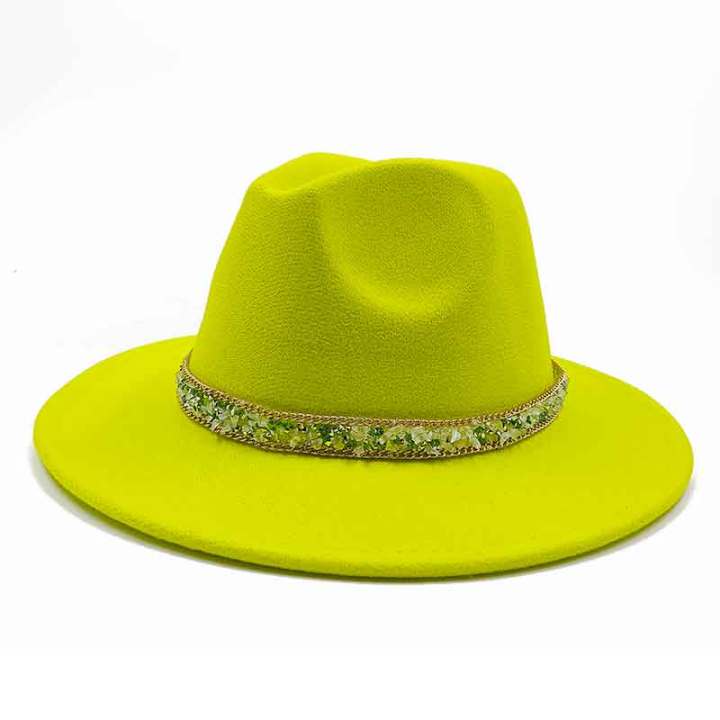 หมวกสักหลาดขอบหมวกสไตล์แจ๊สหมวกสำหรับผู้หญิงและผู้ชายหมวกขนสัตว์ทำจากผ้าขนสัตว์สำหรับหมวกปานามาโบสถ์-unisex-แฟชั่นสีธรรมชาติขายส่ง
