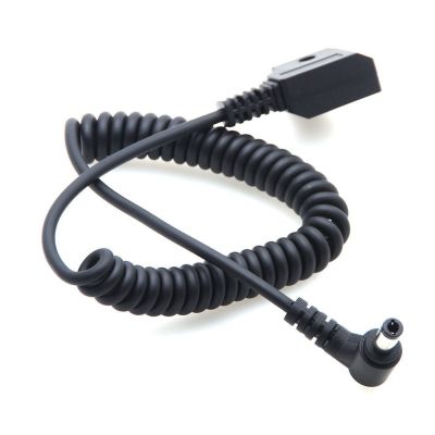 FOTGA 12V D-Tap 2 Pin Male Connector to DC 5.52.5mm DC5525 Power Cord Spring Cable for Blackmagic Cinema Camera BMCC