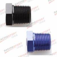 New 1/2 39; 39; NPT Male To 3/8 39; 39; NPT Female Fitting Adapter Aluminum Alloy Black/BLUE