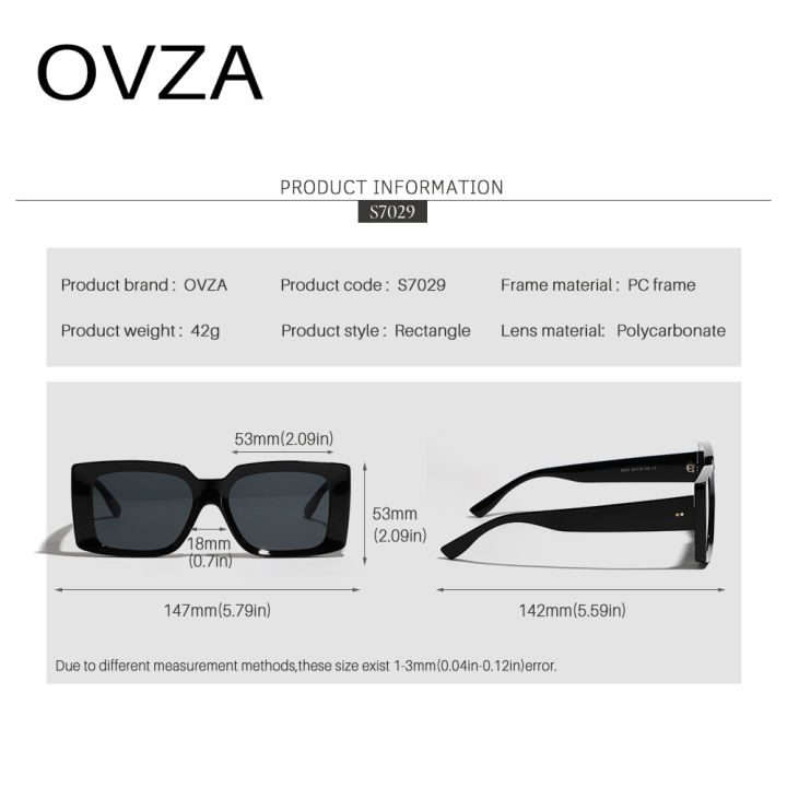 ovza-แว่นตาสี่เหลี่ยมสำหรับผู้หญิง-2023แฟชั่นคลาสสิกใหม่แว่นกันแดด-uv400-s7029ผู้ชาย