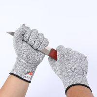 1 Pair HPPE Kitchen Gardening Hand Protective Gloves Butcher Meat Chopping Working Gloves Mittens Women Mens Safety Gloves