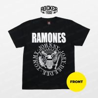 Ready Stock [0262] Ramones-เสื้อยืดสีดำ legen ROCK band BEAD