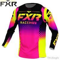 【hot】♧  2023 Mens Downhill Jerseys short FXR Mountain MTB Shirts Offroad Motorcycle Jersey Sportwear Racing